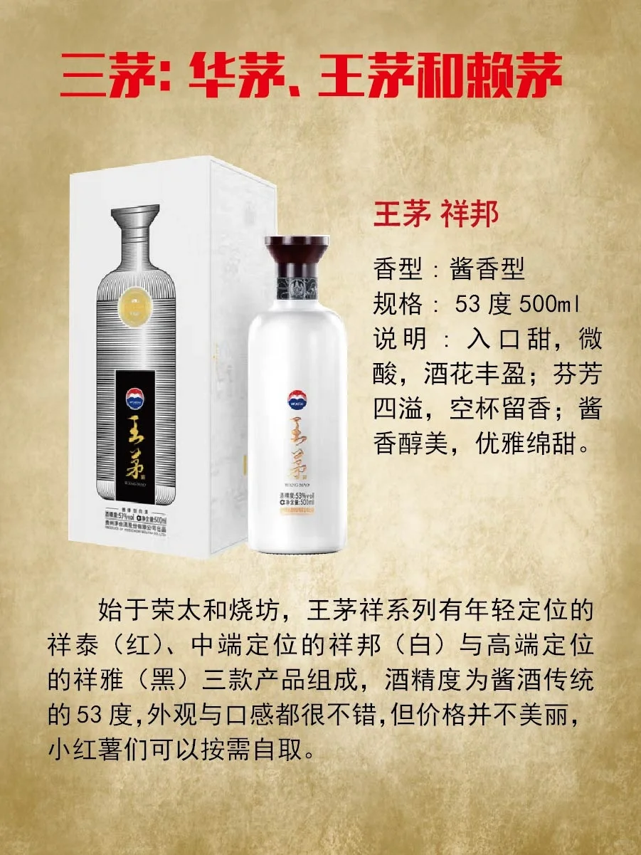大家知道“一曲三茅四酱”是哪几款酒吗