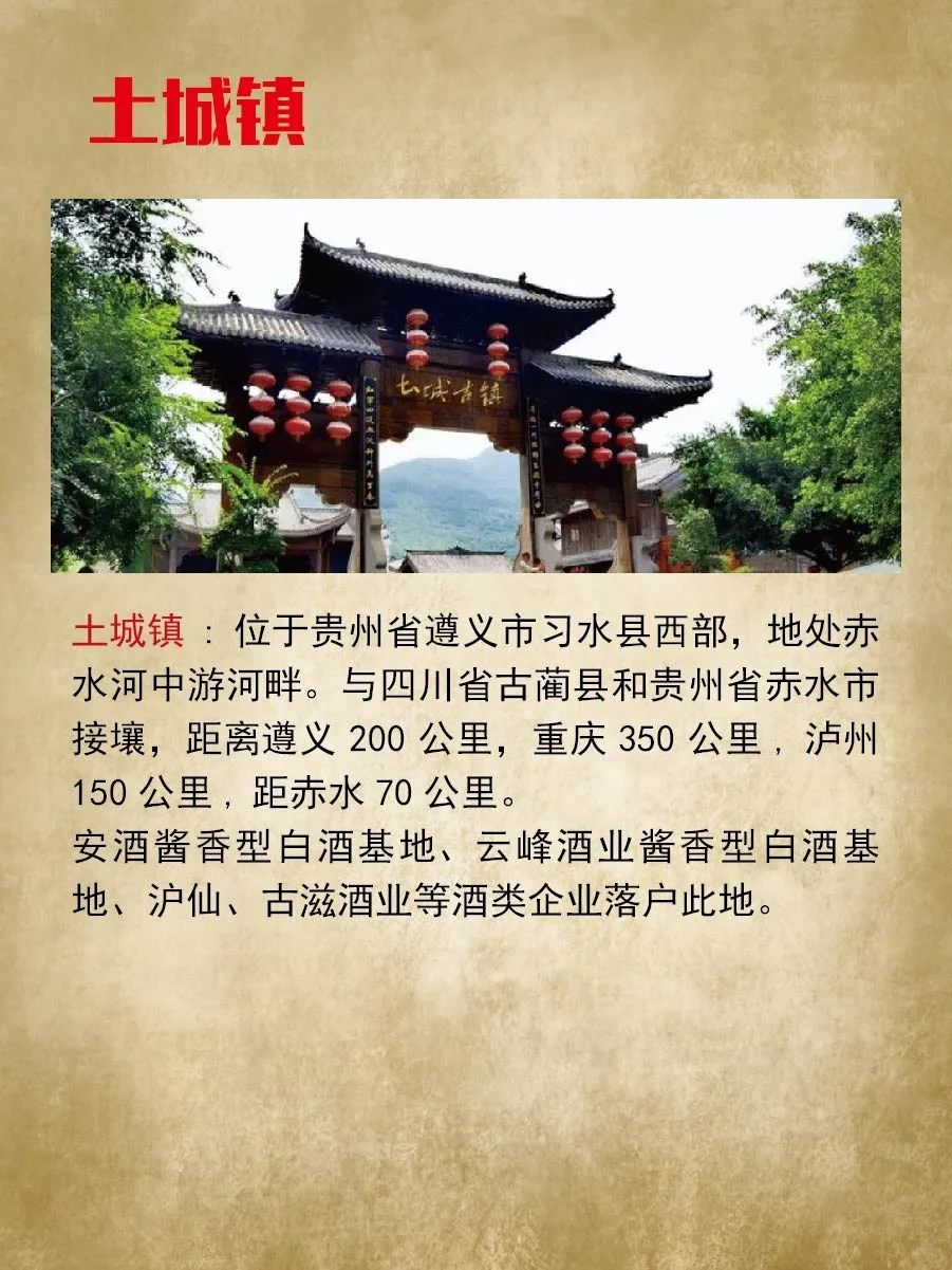 赤水河流域有四大名镇